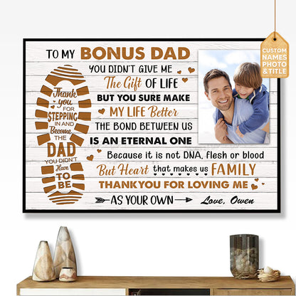 You Didn't Give Me The Gift Of Life Custom Image Poster