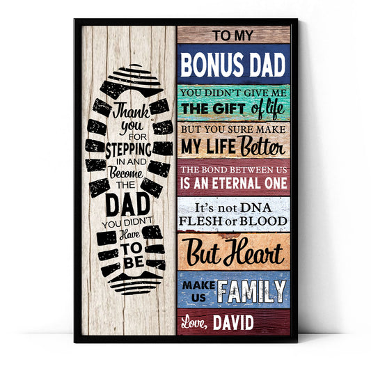 You Didn't Give Me The Gift Of Life Vintage Personalized Poster