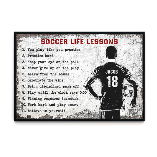 Soccer Life Lessons 2 - Personalizedwitch Poster For Soccer Lovers