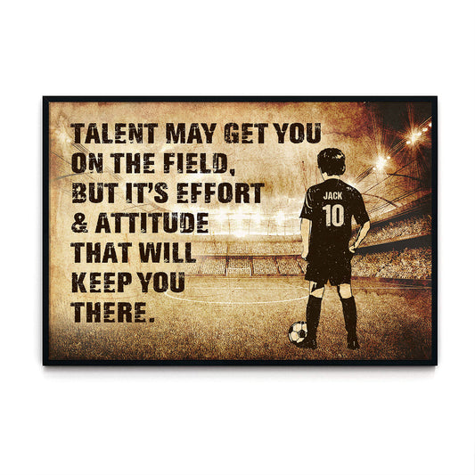 Soccer Talent May Get You On The Field Personalizedwitch Poster