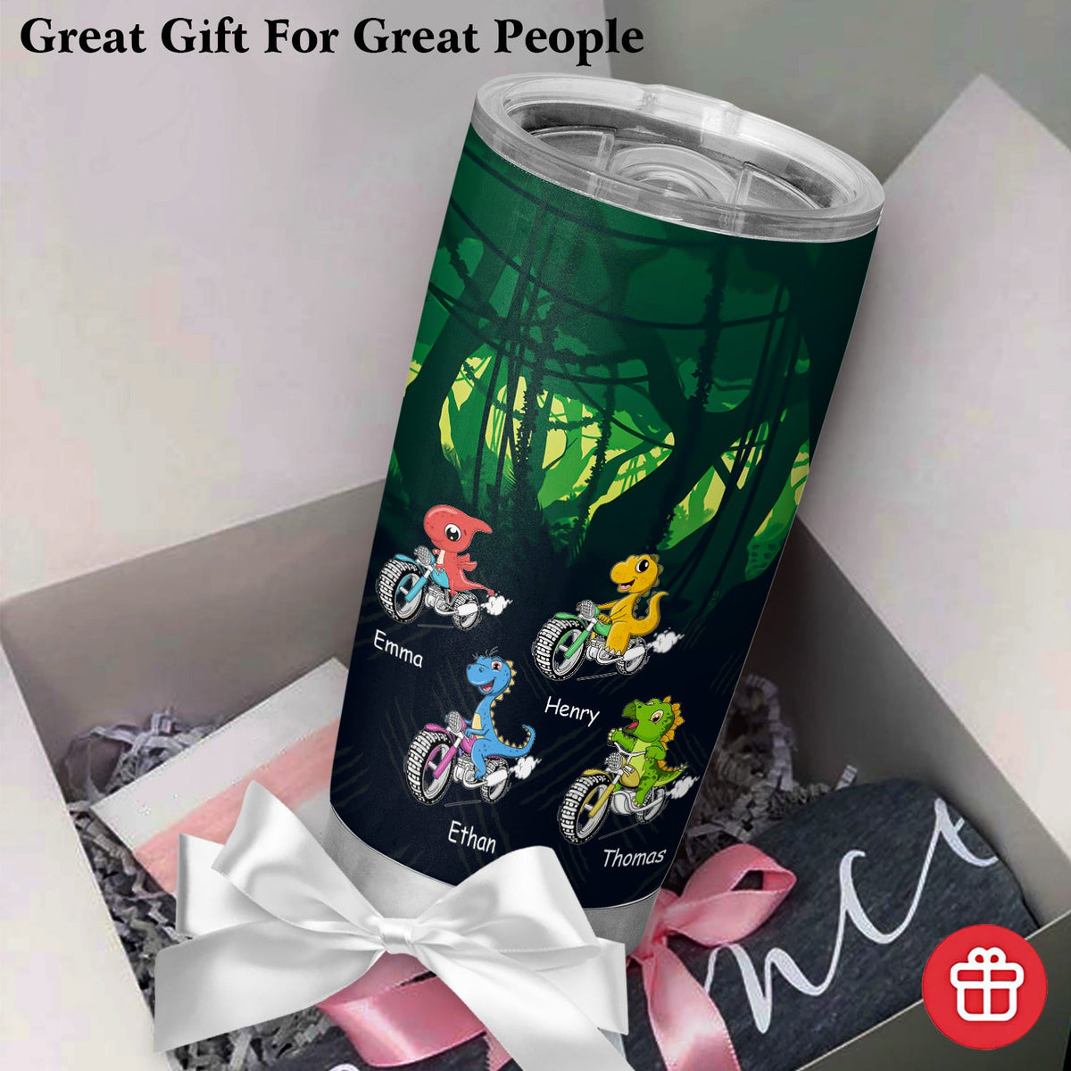 Papasaurus Like A Regular Papa But Cooler New Dad Personalized 20Oz Tumbler