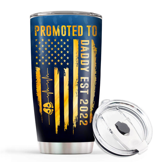 Father's Day Gift Ideas Promoted To Daddy 2022 20Oz Tumbler