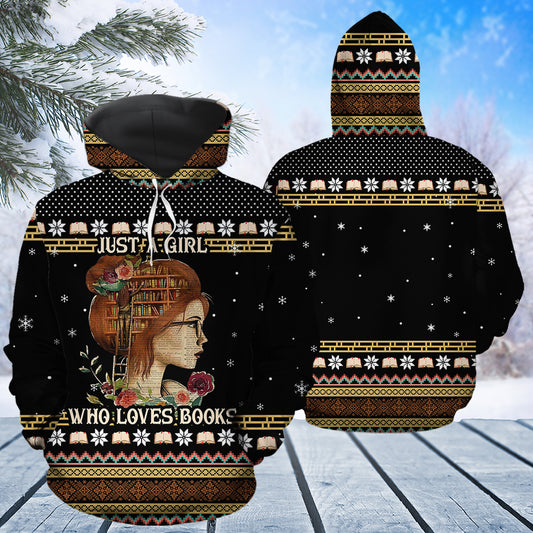 Girl Book T1211 - All Over Print Unisex Hoodie