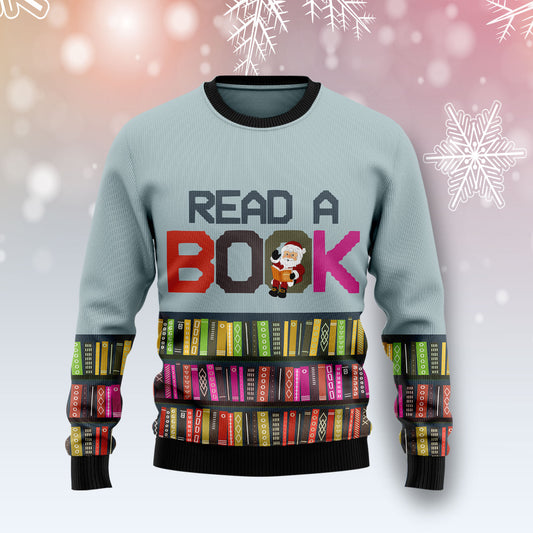 Read A Book T1510 Ugly Christmas Sweater