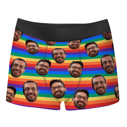 Custom Face Personalized All Over Print Men's Boxer Brief