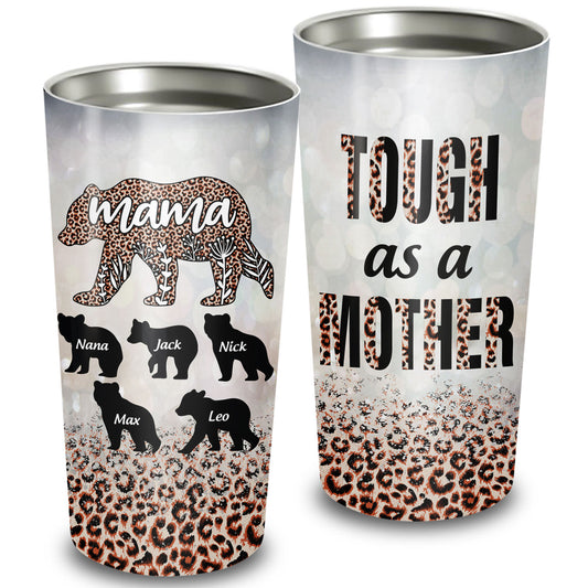 Mama Bear Leopard Personalized 20Oz Tumbler