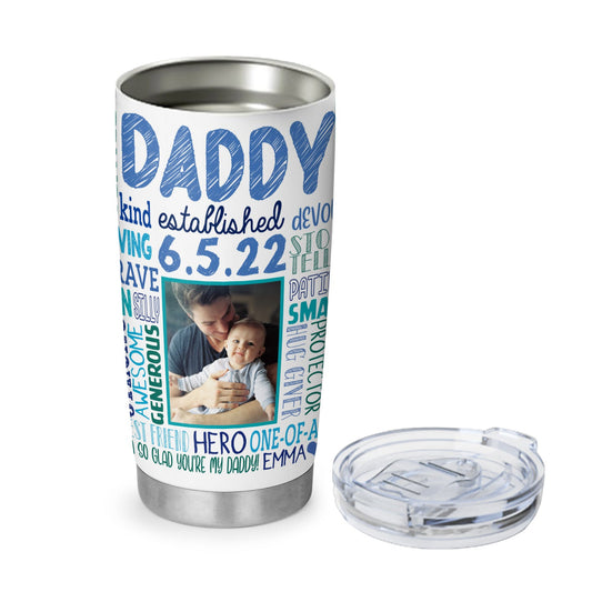 New Daddy First Fathers Day Personalized 20Oz Tumbler