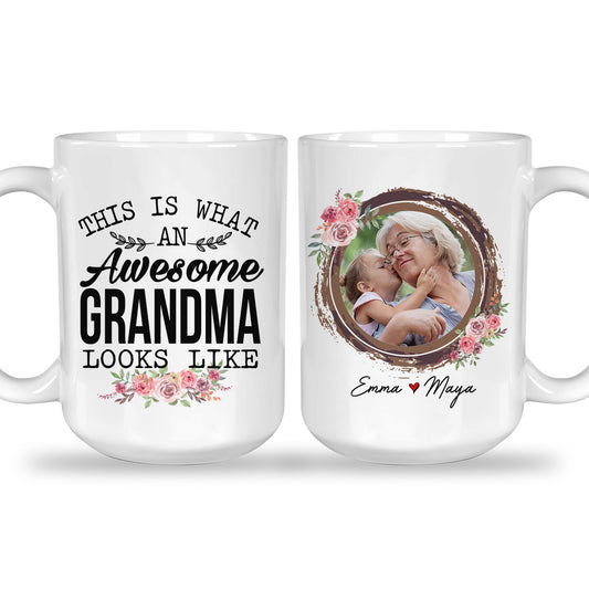 This Is What A Really Cool Grandma Looks Like Custom Mug With Your Name & Photo