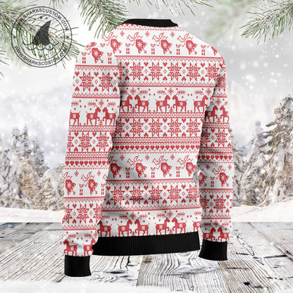 Tiger Jungle Bells TG5122 unisex womens & mens, couples matching, friends, tiger lover, funny family ugly christmas holiday sweater gifts (plus size available)