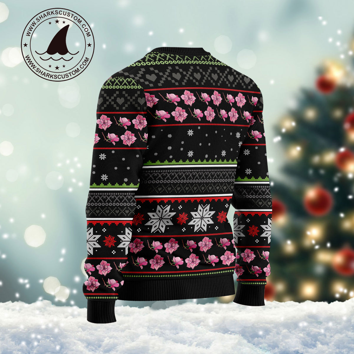 Mississippi Magnolia G51130 unisex womens & mens, couples matching, friends, funny family ugly christmas holiday sweater gifts (plus size available)