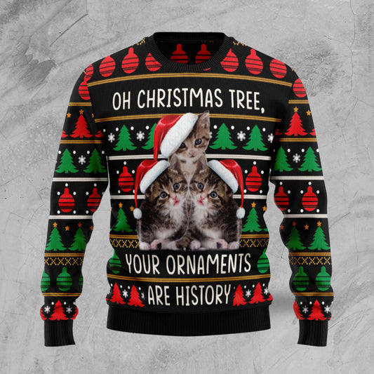 Awesome Cat TG5123 Ugly Christmas Sweater