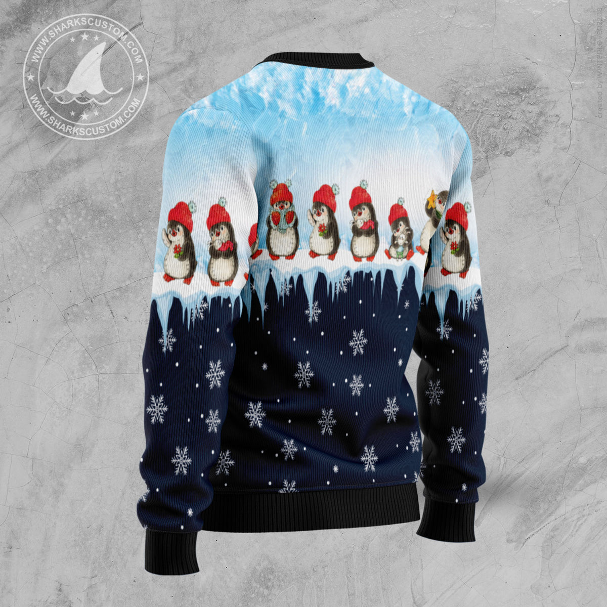 Penguin Hang Out TG5123 unisex womens & mens, couples matching, friends, penguin lover, funny family ugly christmas holiday sweater gifts (plus size available)