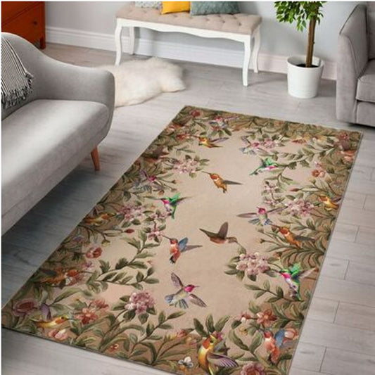Vintage Hummingbird - Rectangle Rug