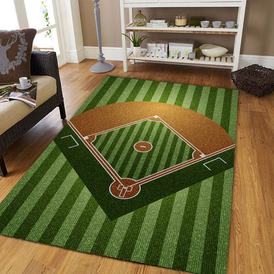 Baseball Rectangle Rug